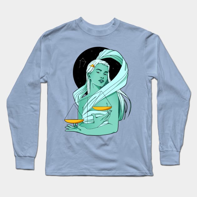 Libra Long Sleeve T-Shirt by Karothekreator